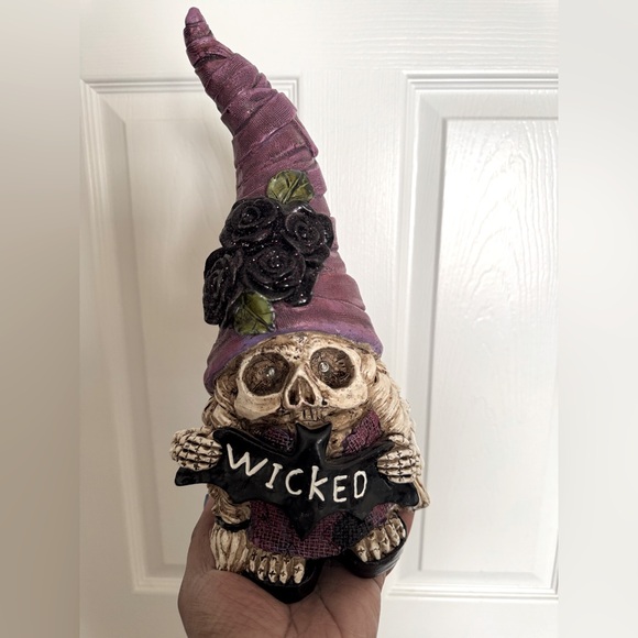 Purple Wicked Skeleton Gnome Decor - Picture 1 of 1